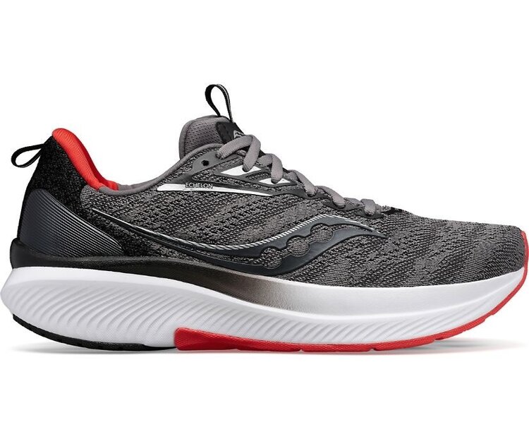 SAUCONY MEN'S ECHELON 9 | CHARCOAL/RED