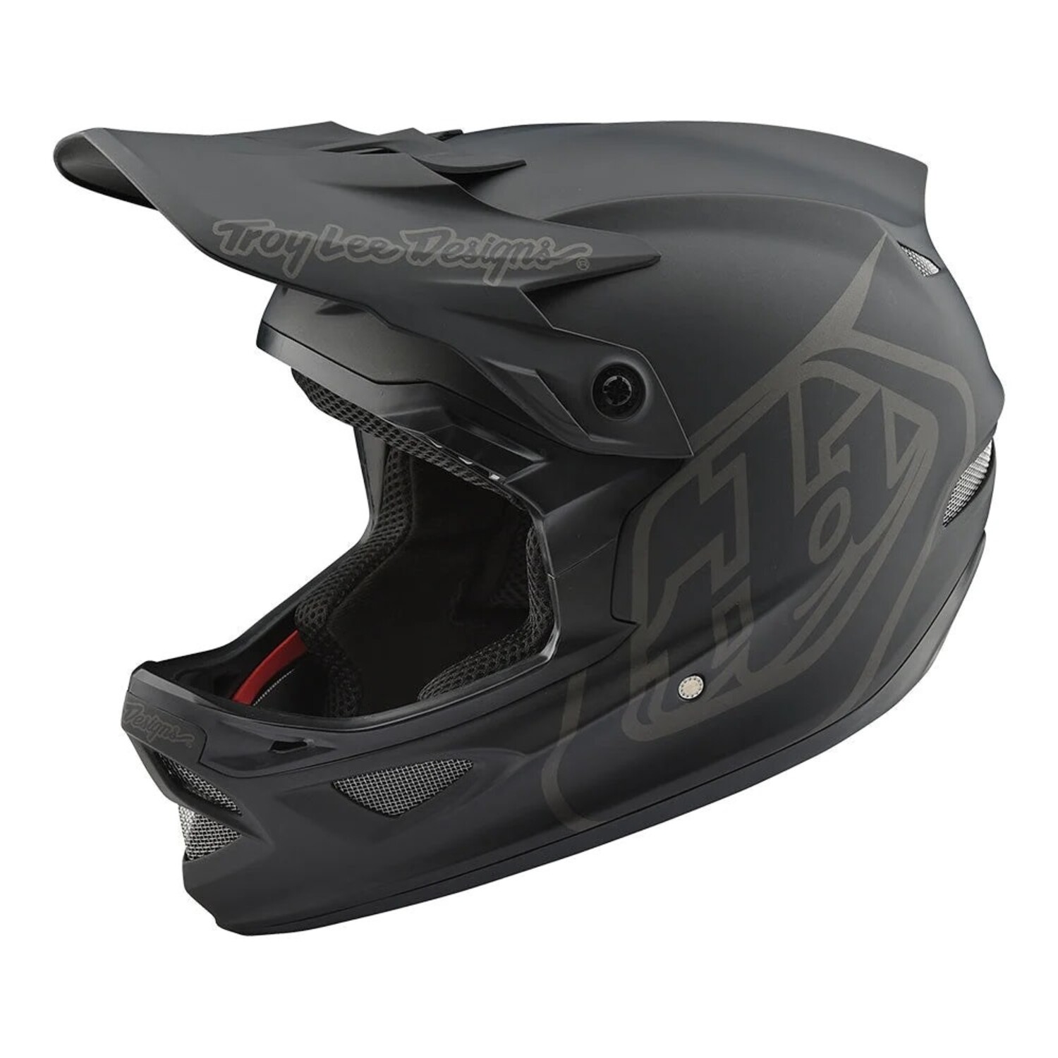 TROY LEE D3 FIBERLITE HELMET - MONO BLACK - Gerick Sports
