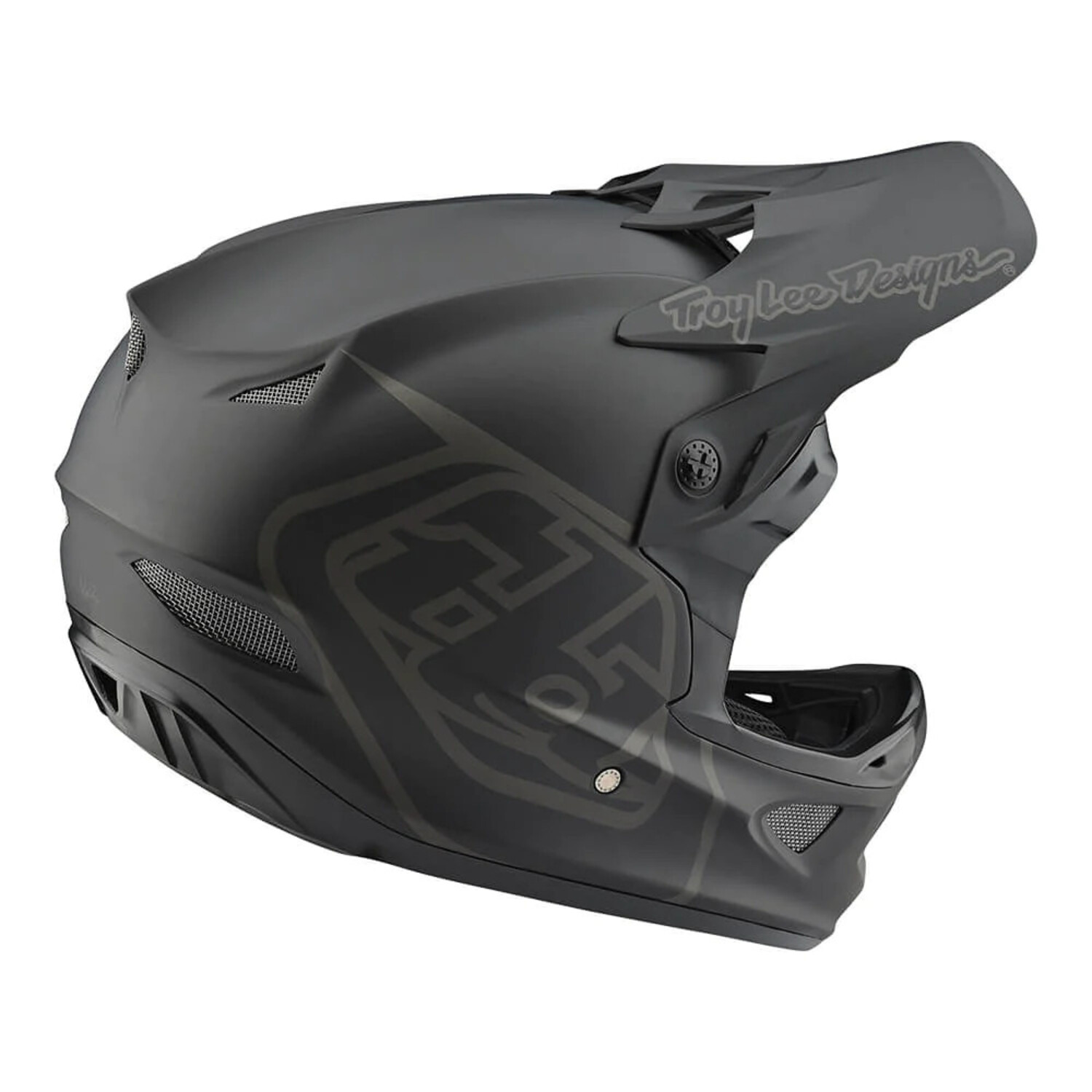 TROY LEE D3 FIBERLITE HELMET - MONO BLACK - Gerick Sports