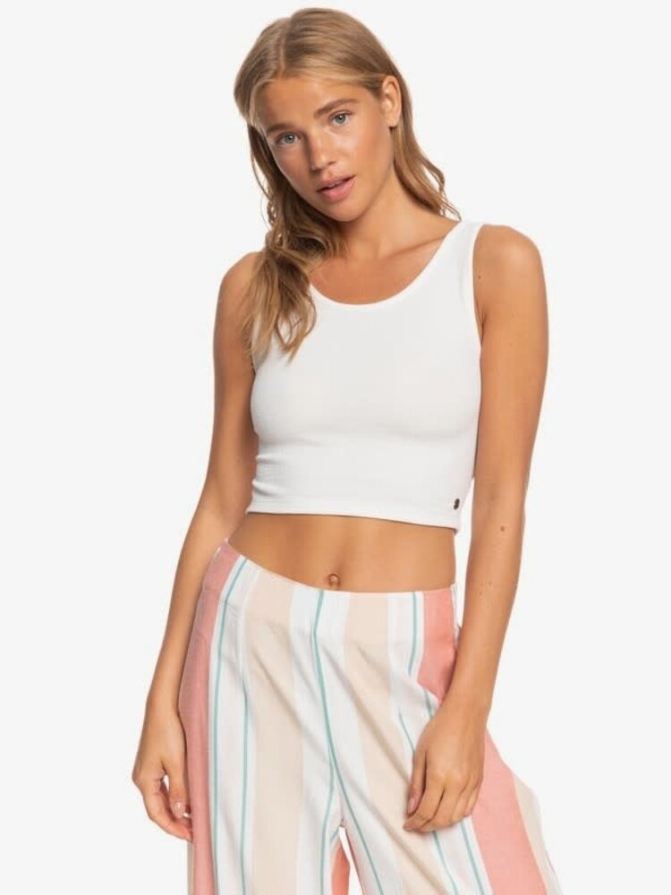 ROXY GOOD KEEPSAKE CROP TOP | SNOW WHITE