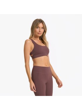 VUORI WOMEN'S STRIDE BRA | CHESTNUT