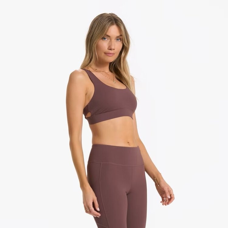 VUORI WOMEN'S STRIDE BRA | CHESTNUT