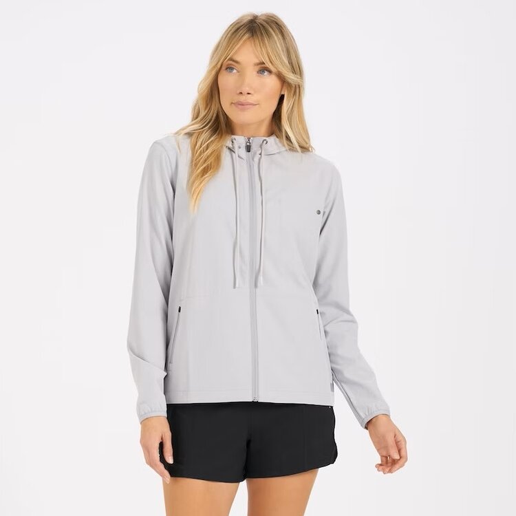 VUORI WOMEN'S OUTDOOR TRAINER SHELL | PLATINUM LINEN
