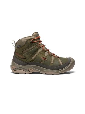 KEEN MEN'S CIRCADIA MID WP | DARK OLIVE/CLAY