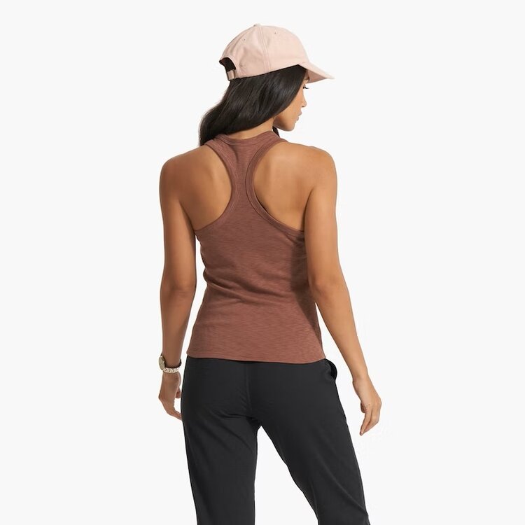 VUORI WOMEN'S SUNRISE HIGH NECK TANK | HAZELNUT