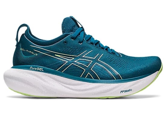 ASICS WOMEN'S GEL-NIMBUS 25 | TEAL/LIME - Gerick Sports