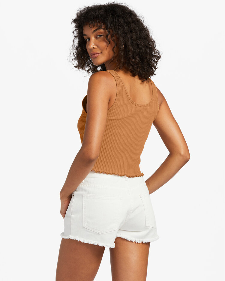 BILLABONG NOTCH RIBBED TANK TOP | SUMMER SPICE