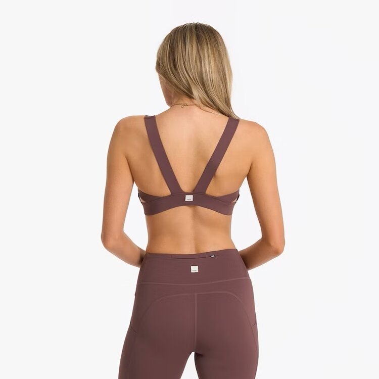VUORI WOMEN'S STRIDE BRA | CHESTNUT