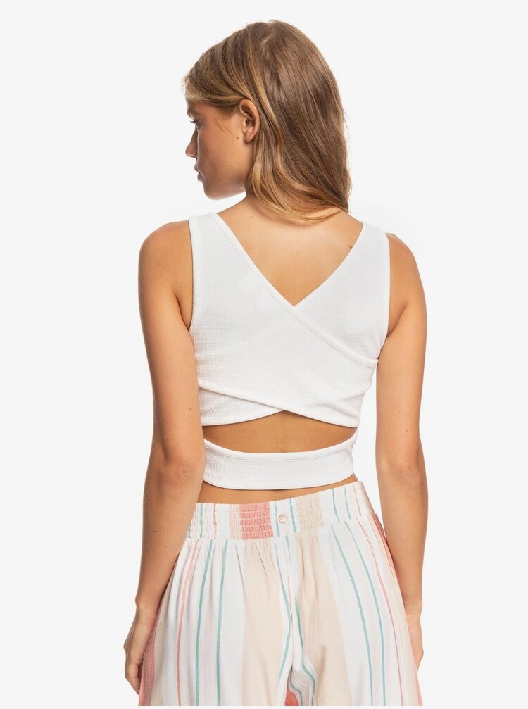 ROXY GOOD KEEPSAKE CROP TOP | SNOW WHITE