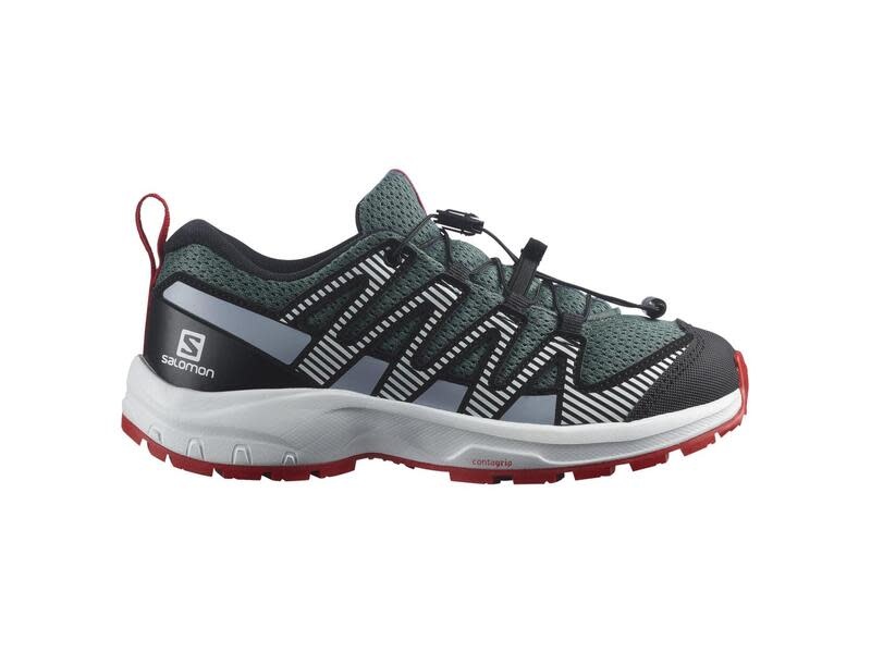 SALOMON KIDS' XA PRO V8 | STORMY WEATHER/ZEN BLUE - Gerick Sports