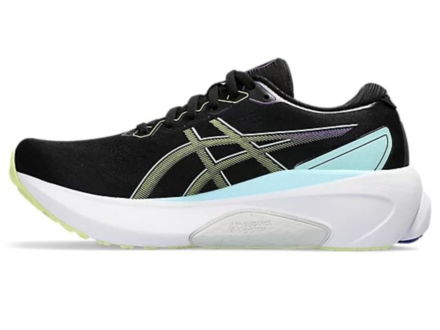 ASICS WOMEN'S GEL-KAYANO 30 | BLACK/GLOW YELLOW - Gerick Sports