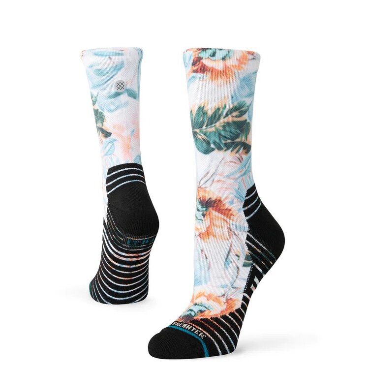 STANCE FLOWERFUL CREW SOCKS | WHITE