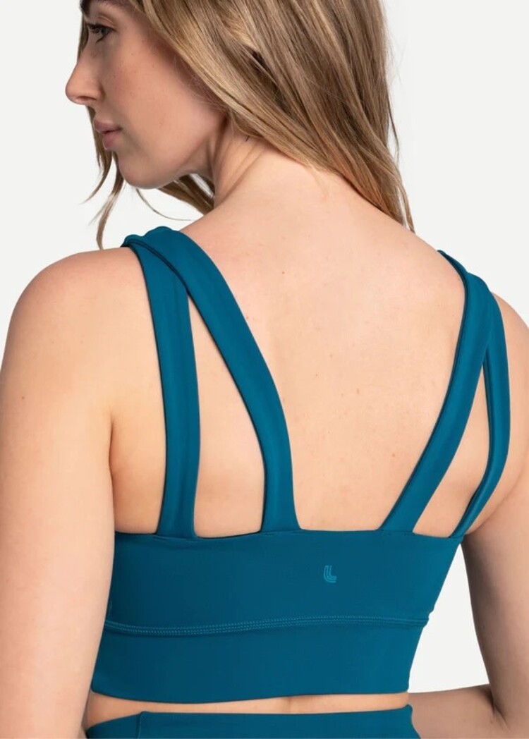 LOLE WOMEN'S STEP UP BRA | MONACO BLUE