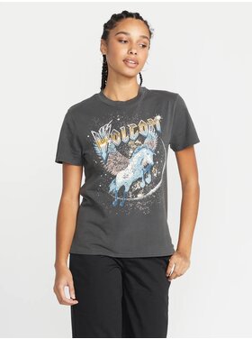 VOLCOM WOMEN'S LOCK IT UP TEE | BLACK