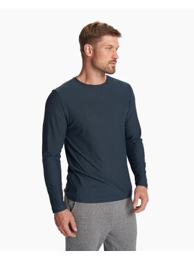 VUORI MEN'S L/S STRATO TECH TEE | NAVY HEATHER