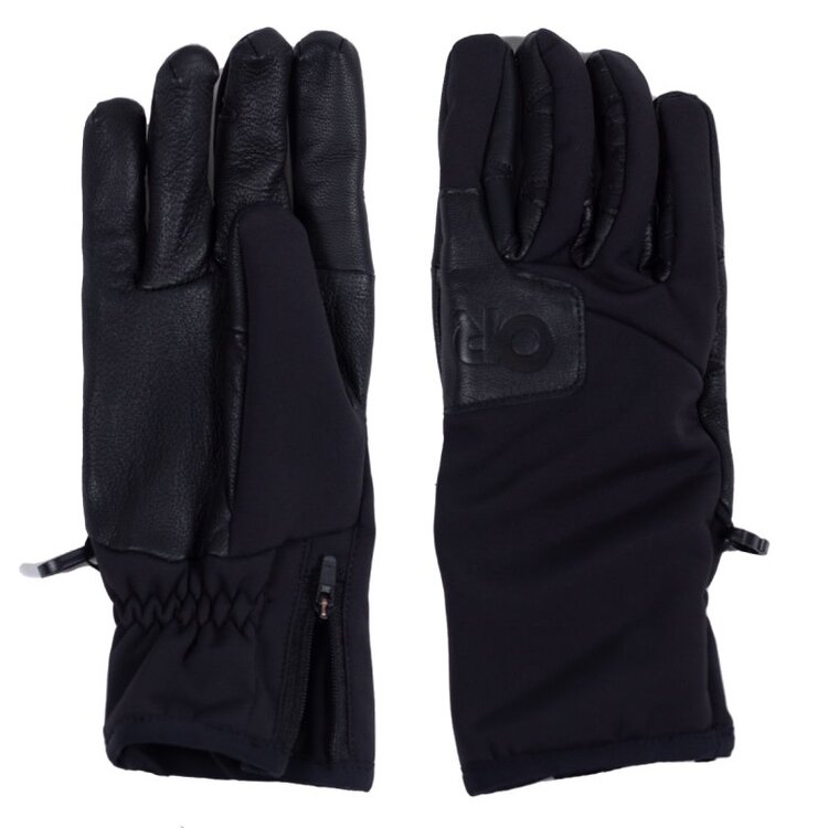 OUTDOOR RESEARCH MEN'S STORMTRACKER SENSOR WINDBLOC GLOVES | BLACK
