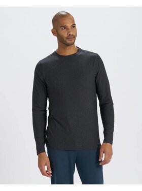VUORI MEN'S L/S STRATO TECH TEE | CHARCOAL HEATHER