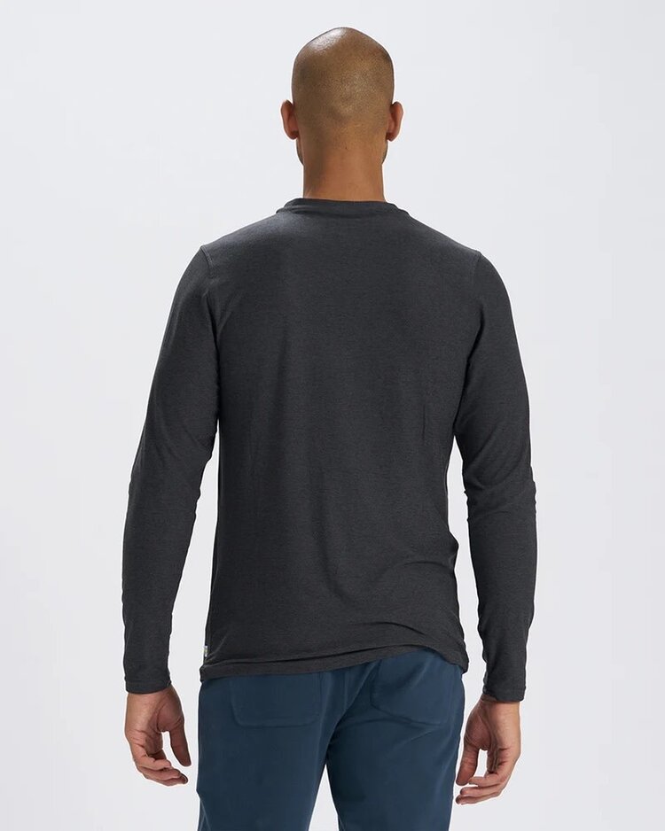 VUORI MEN'S L/S STRATO TECH TEE | CHARCOAL HEATHER