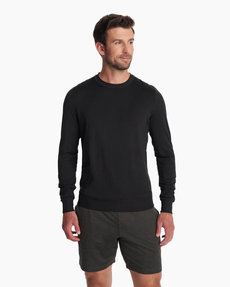 VUORI MEN'S PONTO PERFORMANCE CREW | BLACK HEATHER