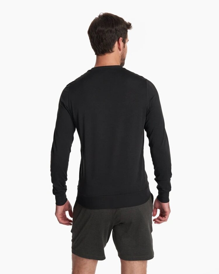 VUORI MEN'S PONTO PERFORMANCE CREW | BLACK HEATHER