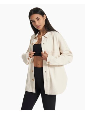 VUORI WOMEN'S MACKENZIE SHIRT JACKET | NATURAL