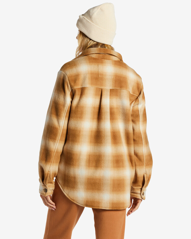 BILLABONG WOMEN'S FORGE FLEECE FLANNEL | CARAMEL