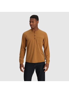 OUTDOOR RESEARCH MEN'S ABERDEEN L/S HENLEY | BRONZE HEATHER