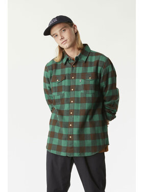 PICTURE ORGANIC MEN'S HILLSBORO SHIRT | BAYBERRY DARK CHOCOLATE