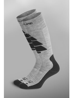 PICTURE ORGANIC WOOLING SKI SOCKS | GREY MELANGE