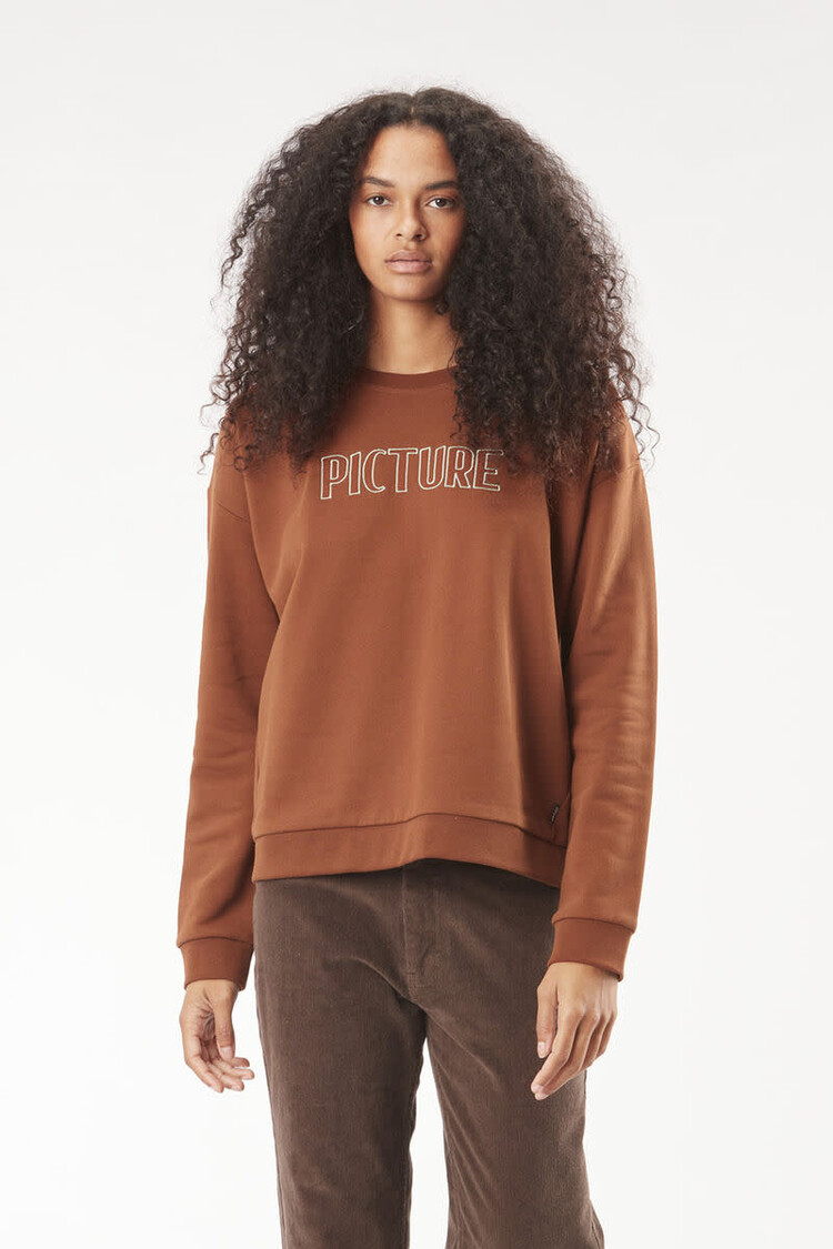 PICTURE ORGANIC WOMEN'S BASEMENT CREW | CHOCOLATE LAB