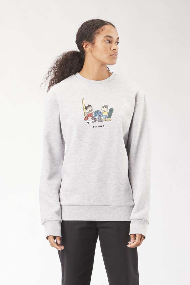 PICTURE ORGANIC WOMEN'S SUMBA CREW | GREY MELANGE