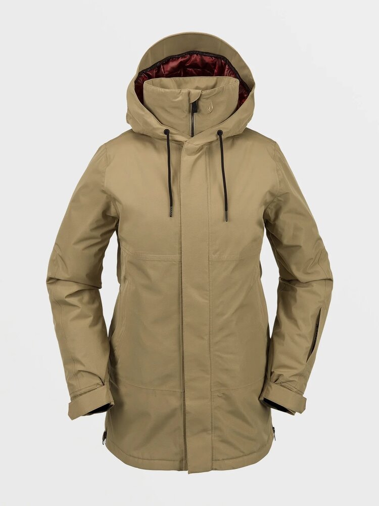 VOLCOM WOMEN'S PAXSON 2L TDS INF PARKA | KHAKI