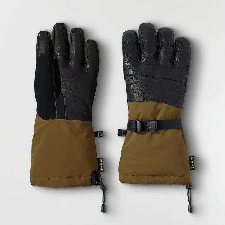 OUTDOOR RESEARCH MEN'S CARBIDE SENSOR GLOVES | SADDLE/BLACK
