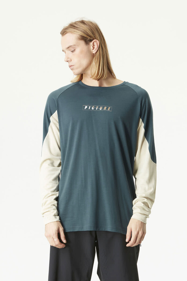 PICTURE ORGANIC MEN'S SALINAR MERINO L/S TEE | DEEP WATER