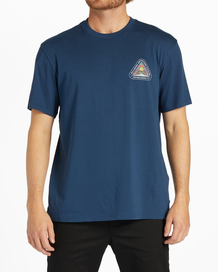 BILLABONG MEN'S ROCKIES S/S TEE | DARK BLUE