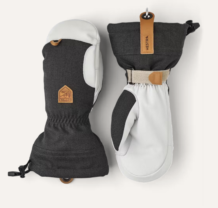 HESTRA ARMY LEATHER PATROL GAUNTLET MITT | CHARCOAL