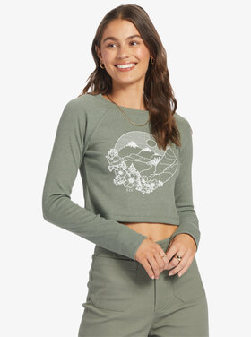 ROXY WOMEN'S MOUNTAIN VIEW CRLS TEE | AGAVE GREEN