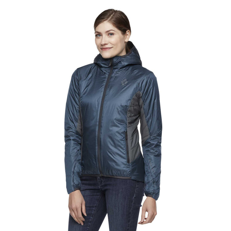 BLACK DIAMOND WOMEN'S VISION HYBRID HOODY | AZURITE