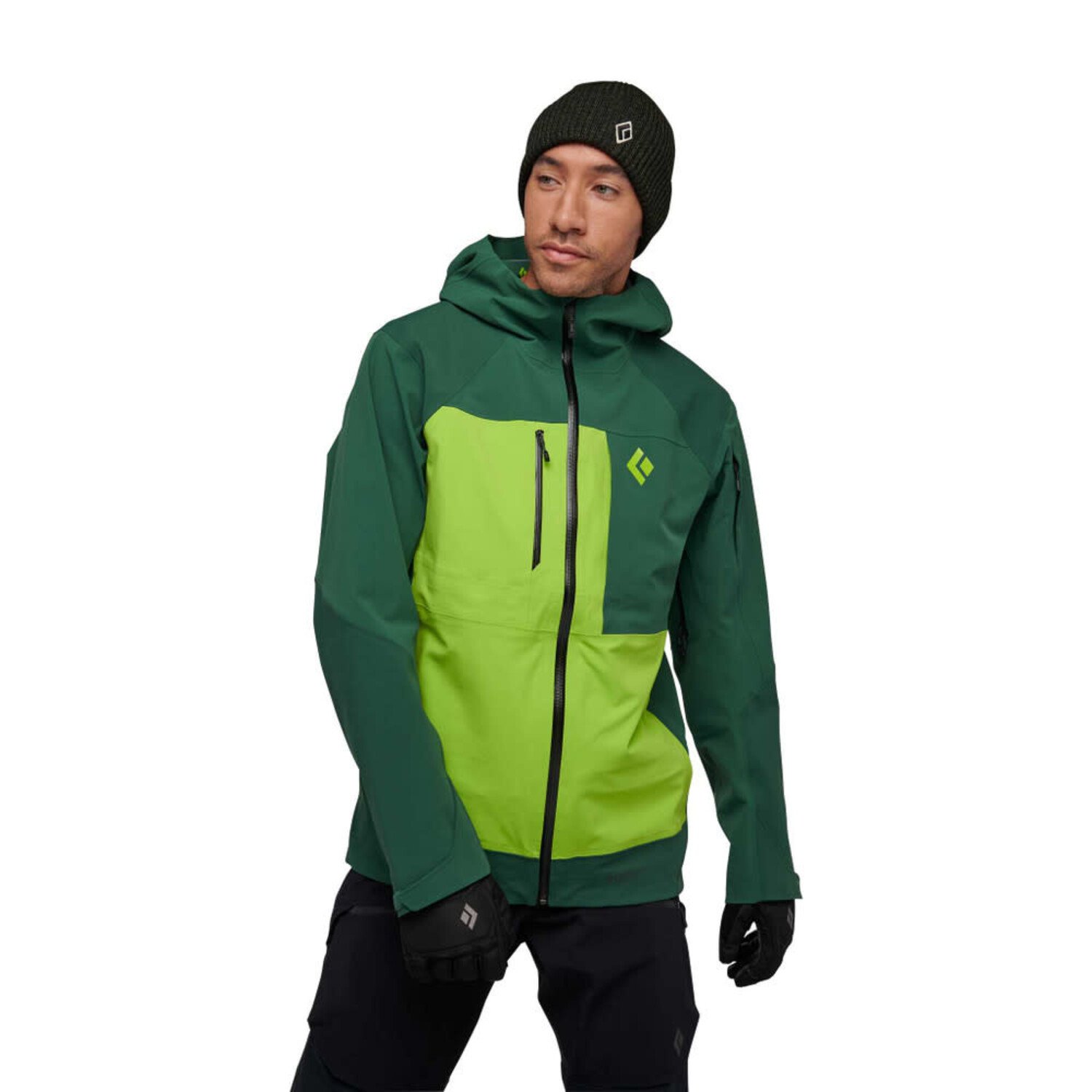 BLACK DIAMOND MEN'S RECON STRETCH PRO SHELL | FOREST/LIME