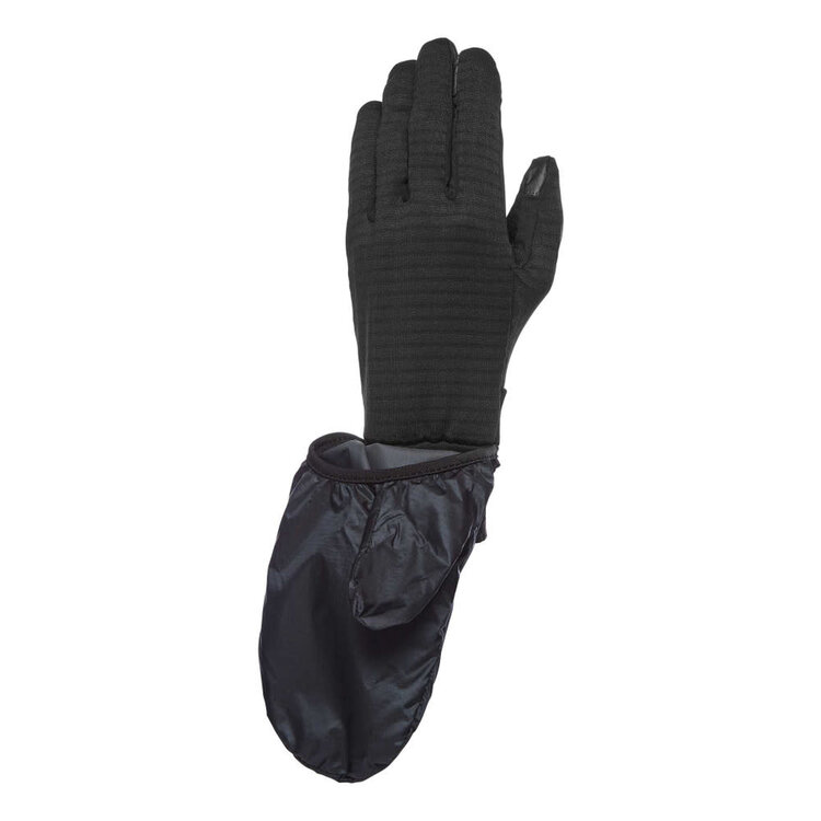 BLACK DIAMOND WIND HOOD GRIDTECH GLOVES | BLACK