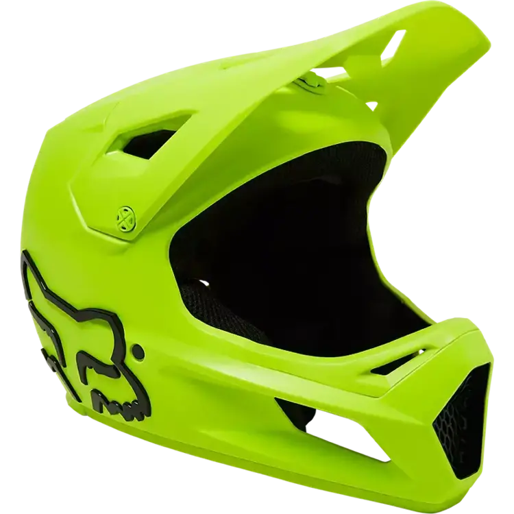 FOX YOUTH RAMPAGE HELMET | FLUORESCENT YELLOW