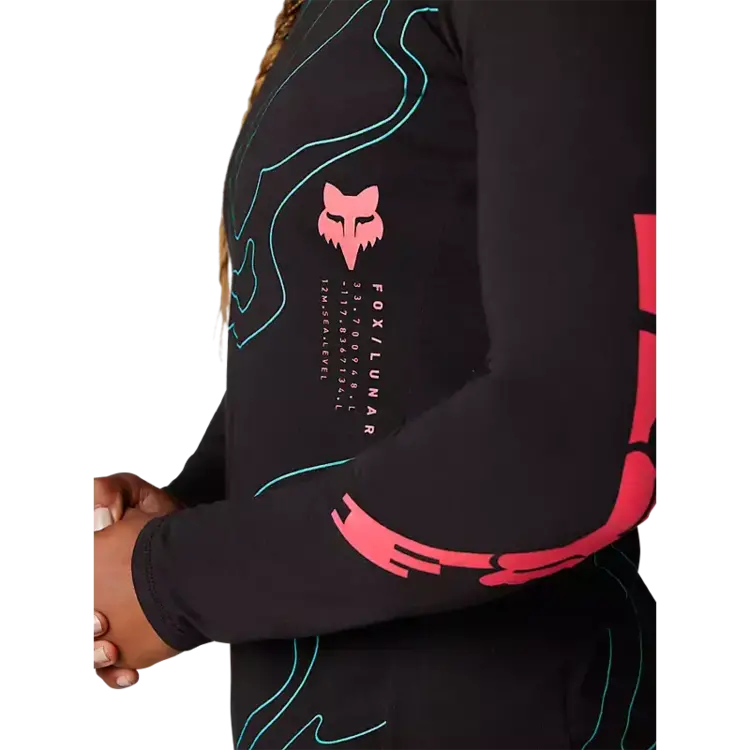 FOX WOMEN'S RANGER LUNAR MID L/S JERSEY | BLACK