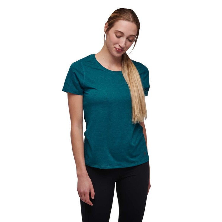 BLACK DIAMOND WOMEN'S LIGHTWIRE S/S TECH TEE | DARK CARIBBEAN