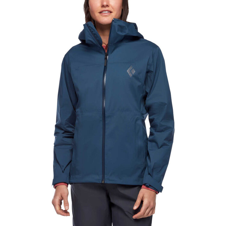 BLACK DIAMOND WOMEN'S STORMLINE STRETCH RAIN SHELL | INK BLUE