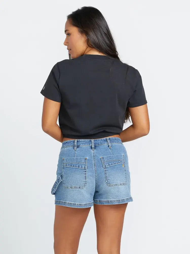 VOLCOM WOMEN'S STONE KRAFT SHORTS | JASPER BLUE