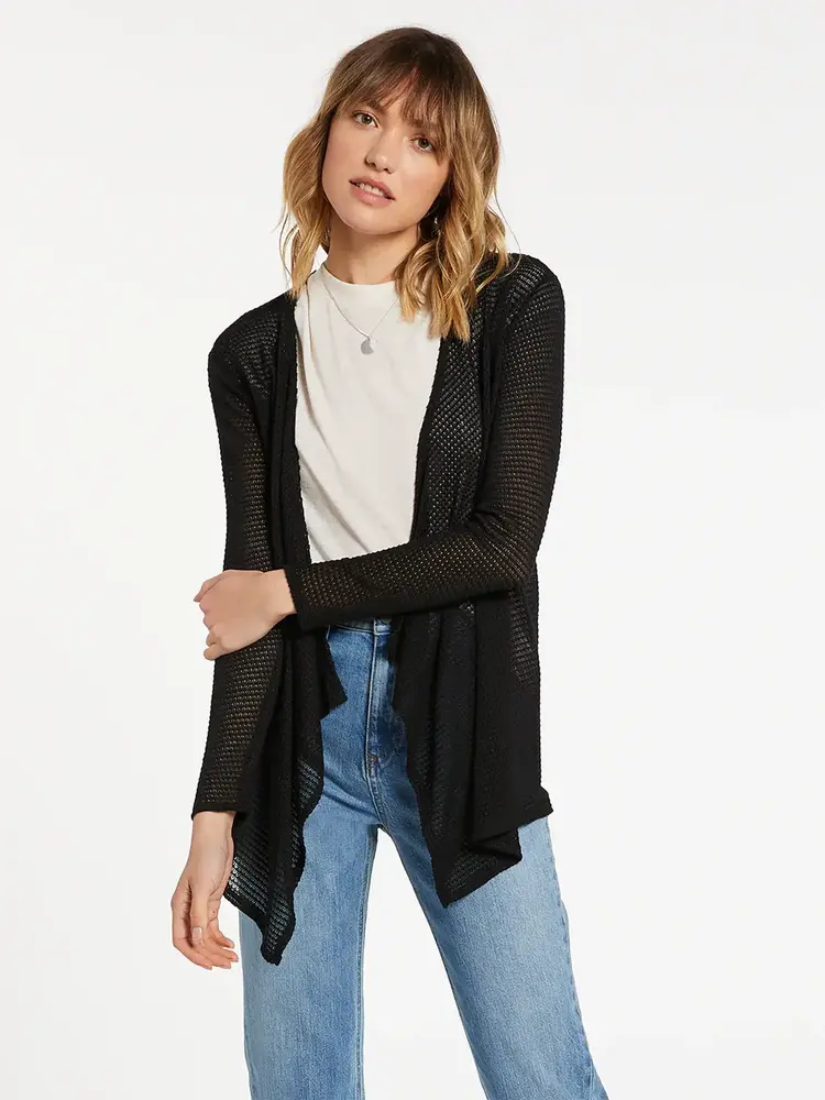 VOLCOM WOMEN'S GO GO WRAP CARDIGAN | BLACK