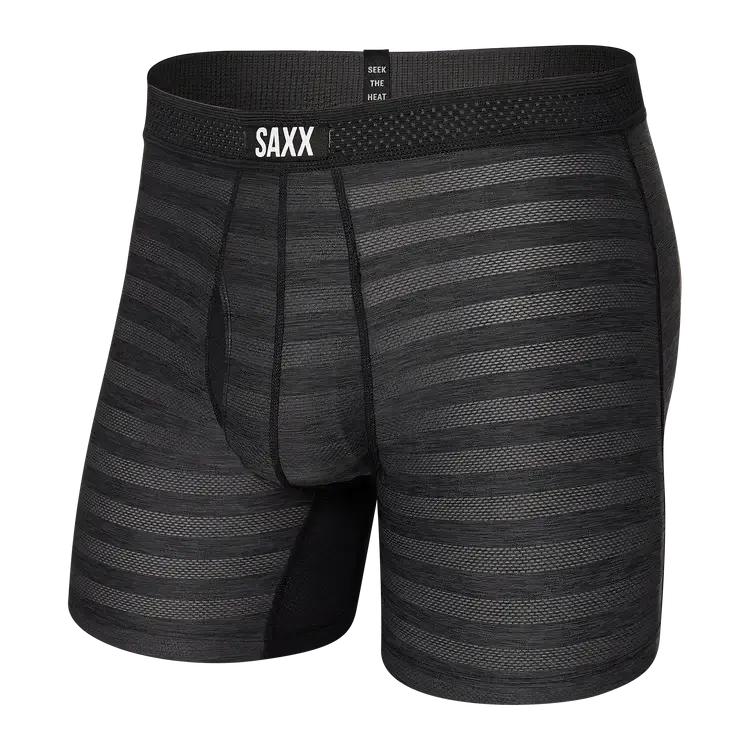 SAXX DROPTEMP COOL MESH BB FLY | BLACK HEATHER