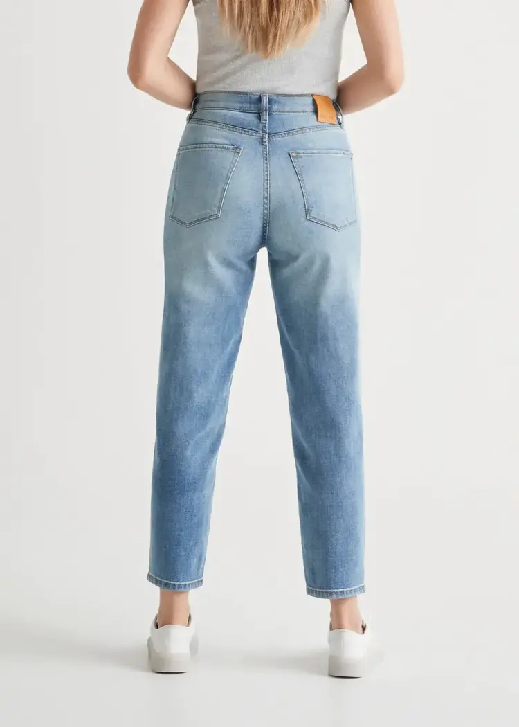 DUER WOMEN'S MIDWEIGHT DENIM HIGH RISE ARC | VINTAGE TINT