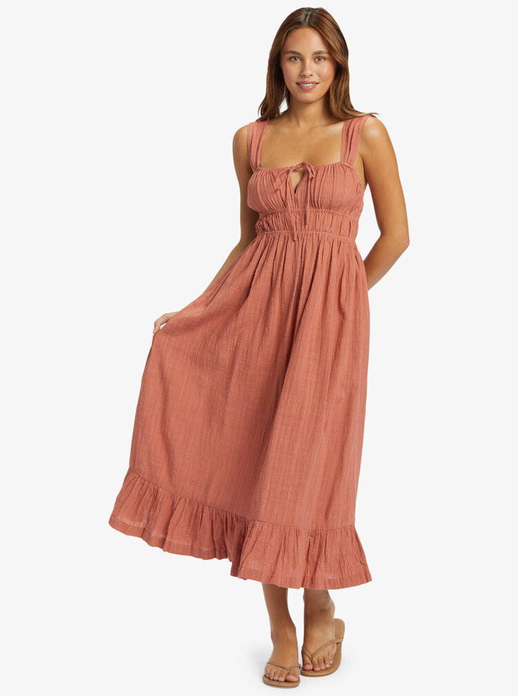 ROXY WOMEN'S PARADISE WINDS DRESS | CEDAR WOOD