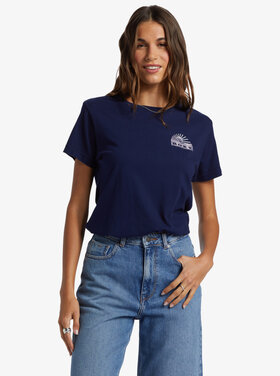 ROXY WOMEN'S GET LOST IN THE MOMENT BOYFRIEND T-SHIRT | NAVAL ACADEMY